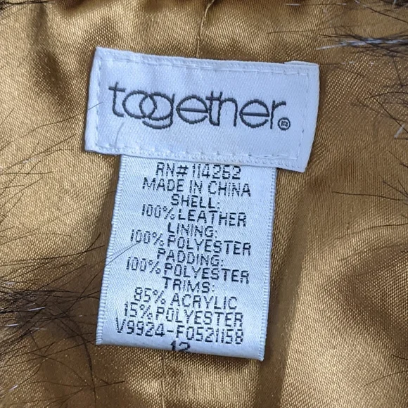 ✌️Penny Lane Brown Faux Fur Trimmed Women's Suede Leather Jacket 🎸 - Picture 7 of 15